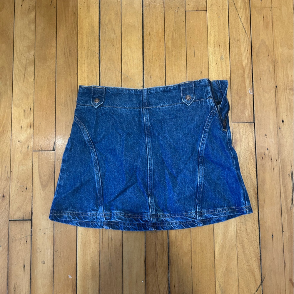 Free People Denim Mini Skirt in Blue
